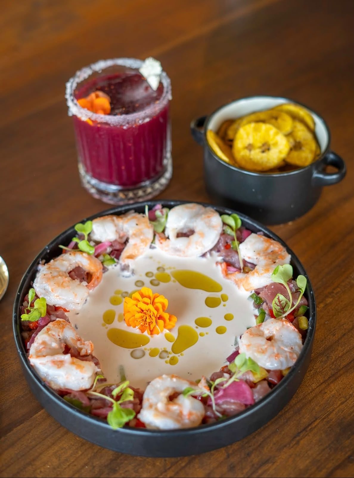 Ceviche with shrimp